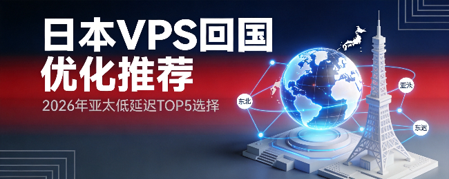 日本VPS回国优化推荐：2026年亚太低延迟TOP5选择