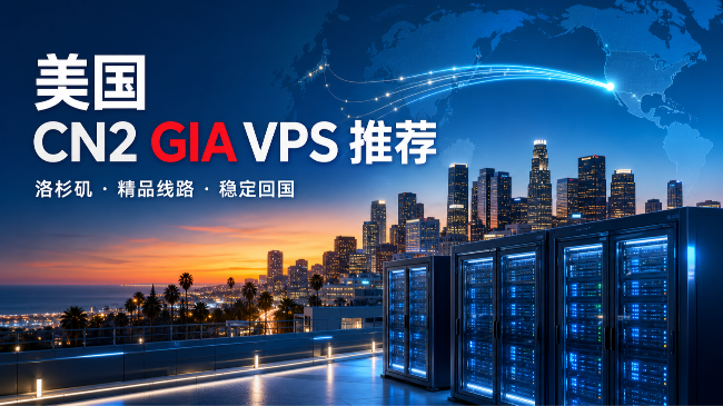 2026年美国CN2 GIA VPS推荐：洛杉矶低延迟回国线路怎么选