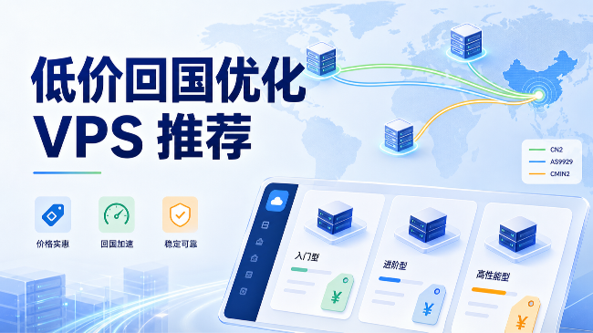 2026年低价回国优化VPS推荐：便宜CN2、AS9929、CMIN2线路怎么选